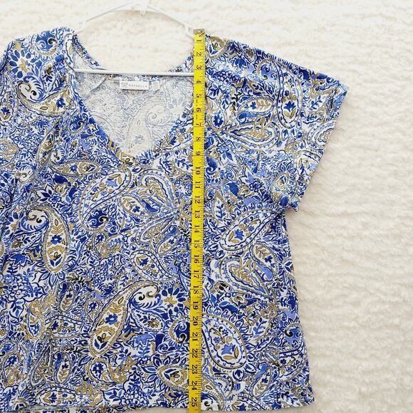 T-Shirt Size XXL Paisley Retro Mod Whimsycore Artsy Coastal Grandma Retro Y2K - Picture 4 of 11